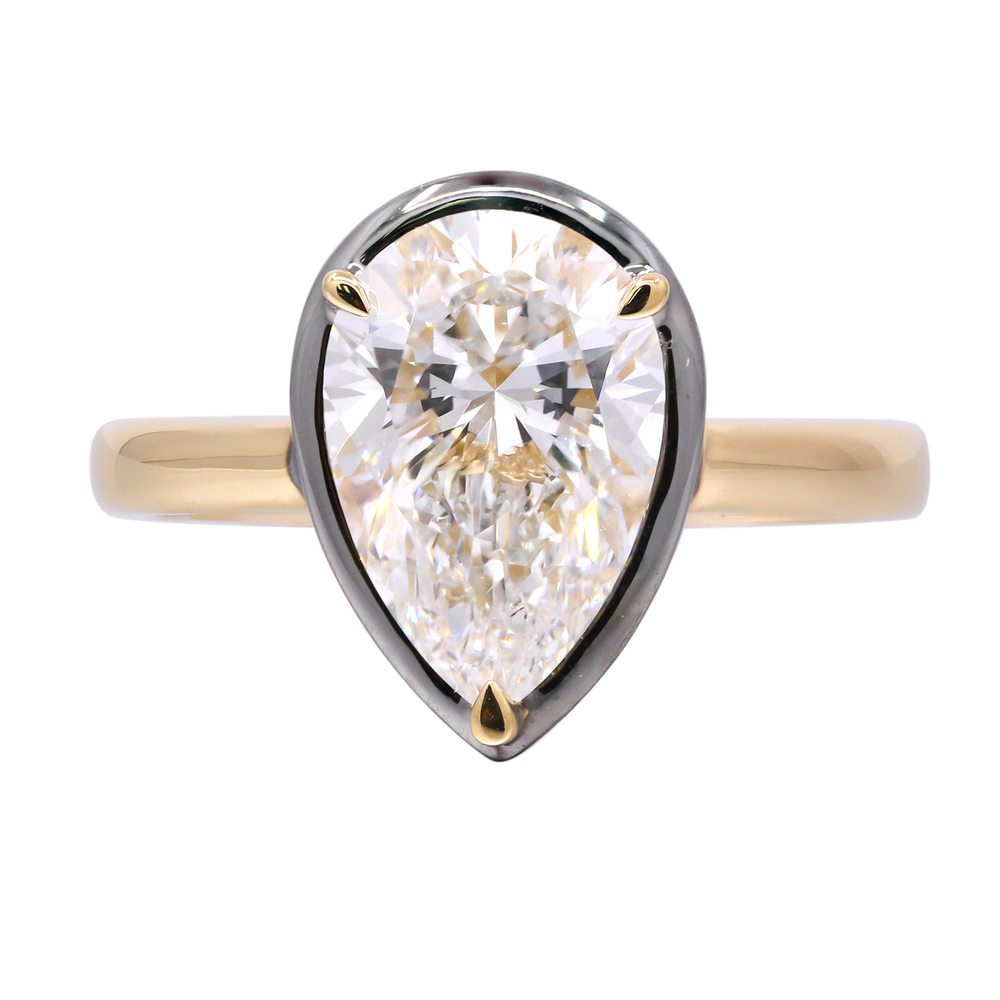 3.01 ctw Yellow Gold Lab-Grown Diamond Engagement Ring